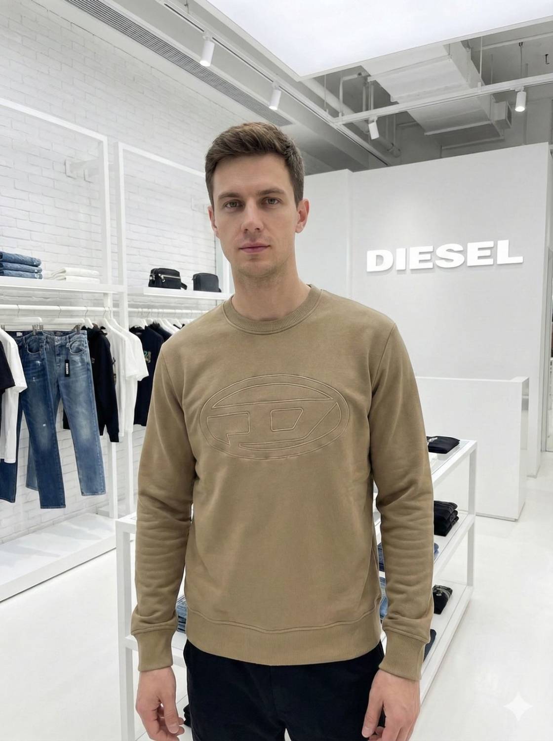 Diesel Brown Authentic Quality Sweatshirts-0