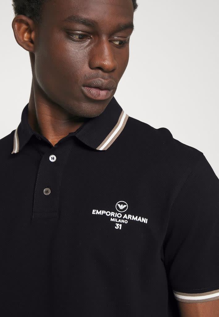 Emporio Armani Black Premium Quality Polo T-shirt-1