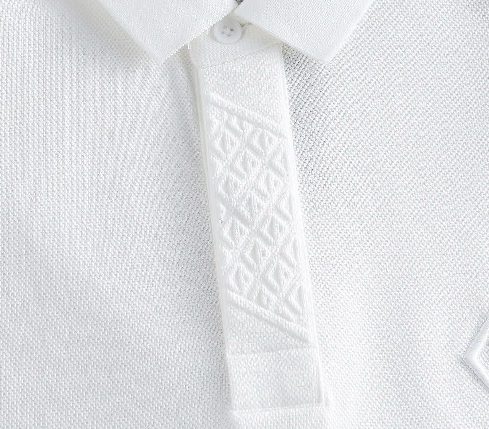 Dior White Premium Quality Polo T-Shirt-3