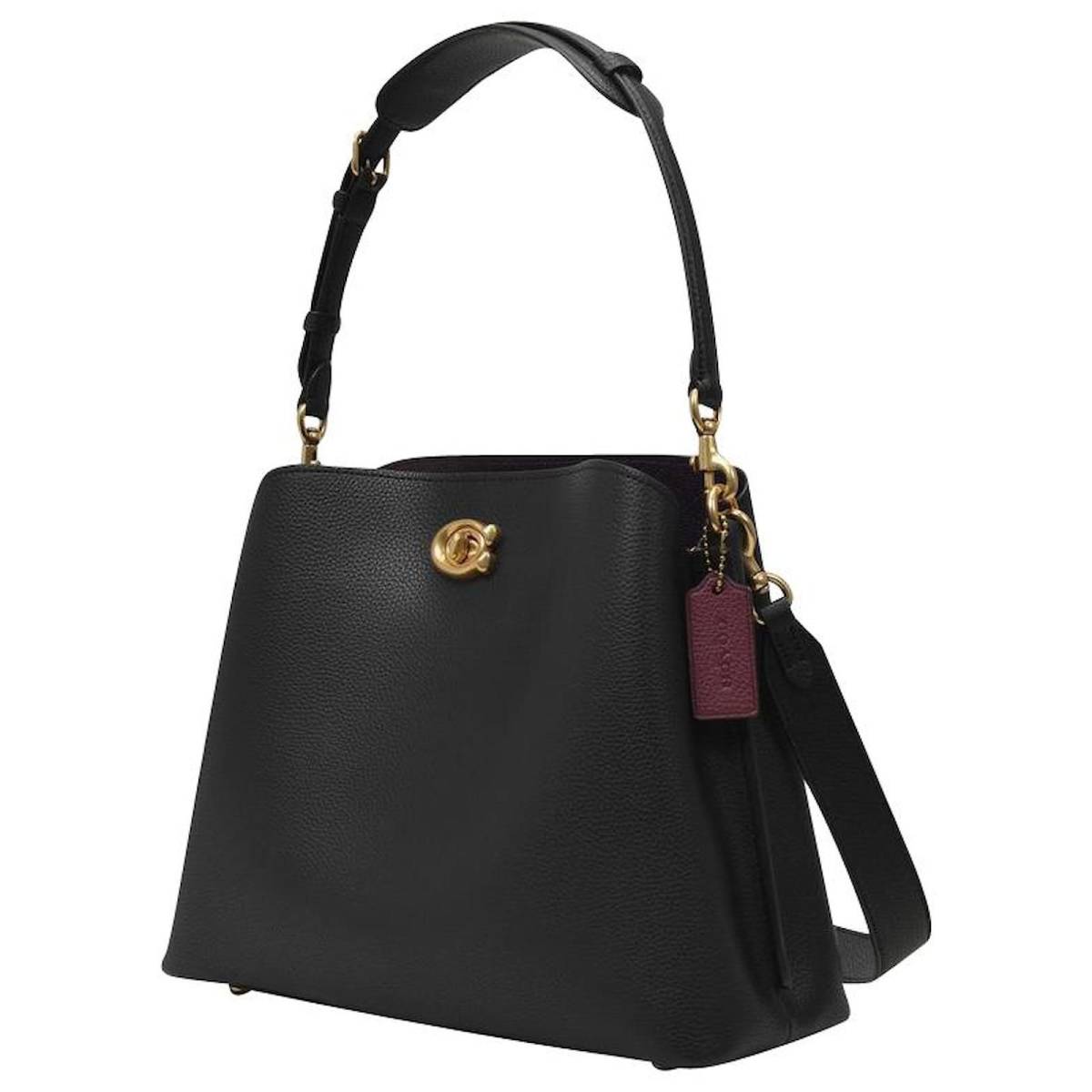 Coach Willow Bucket Laurel Black Tote Hobo Bag-6