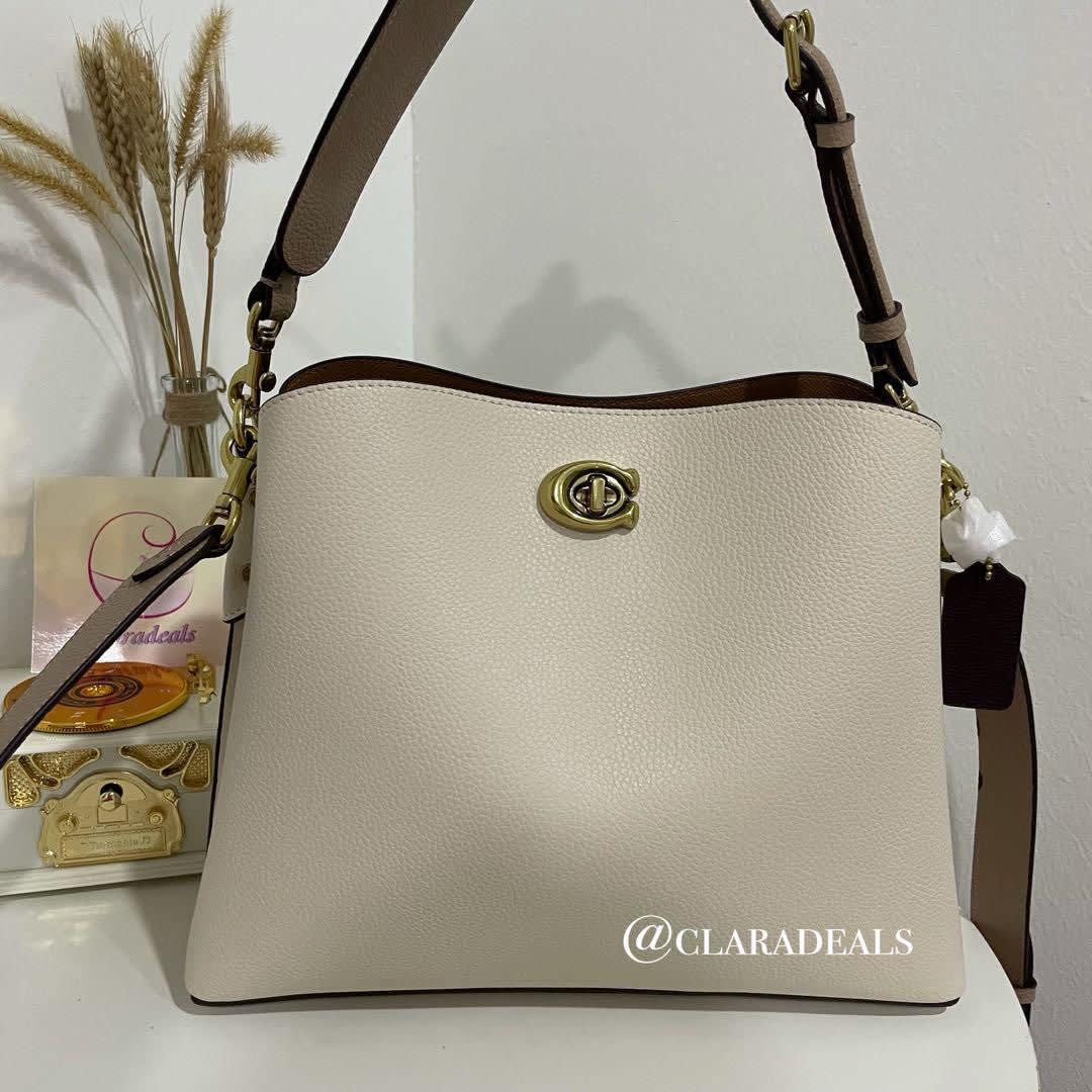 Coach Willow Bucket Laurel White Tote Hobo Bag-0