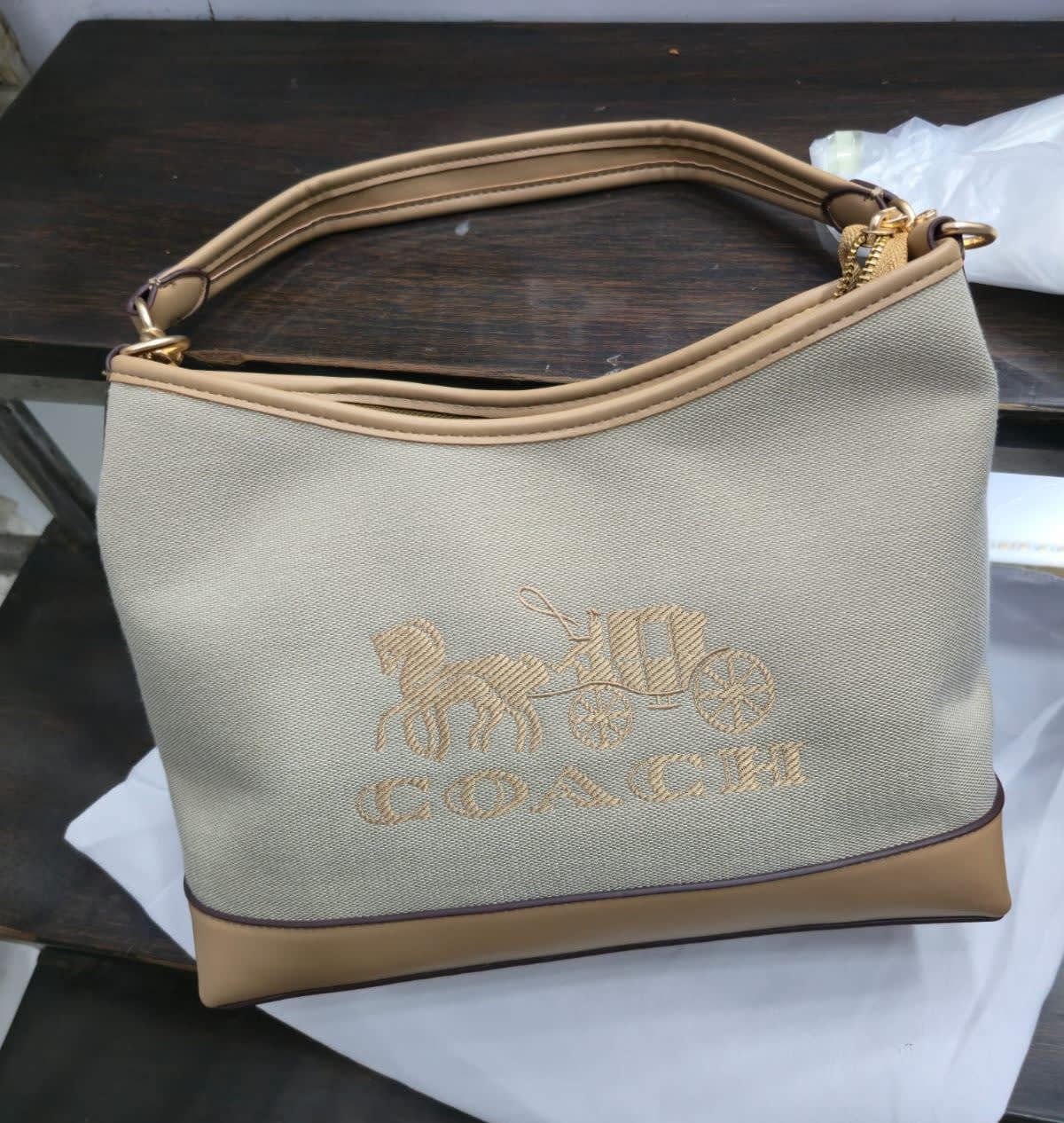 Coach Laurel Grey Hobo Bag-0