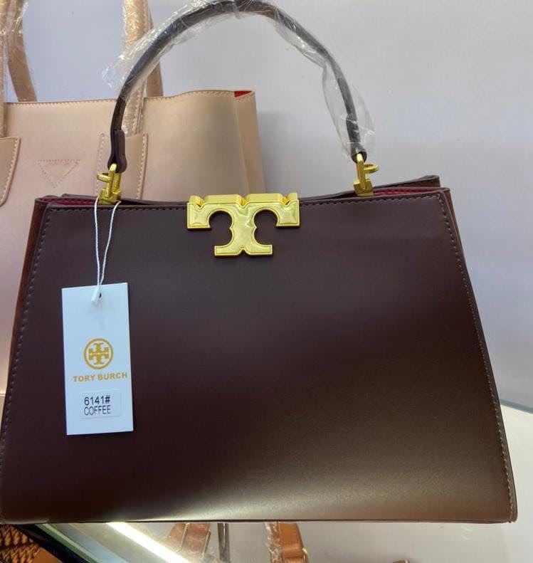 Tory Burch Small Eleanor Burgundy Canvas Bag-0