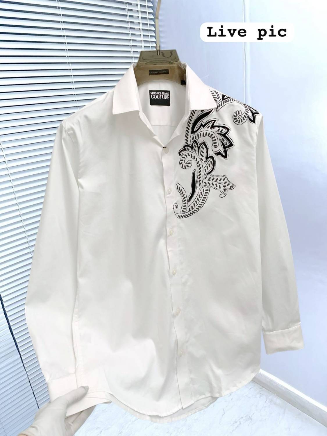 Versace White Premium Quality Cotton Shirt-3