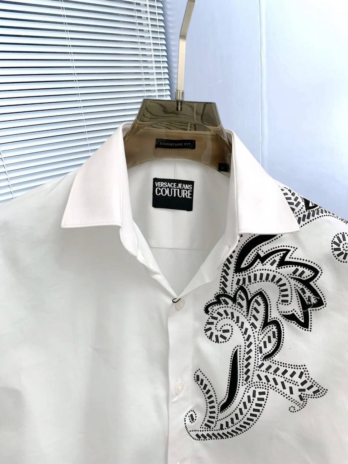 Versace White Premium Quality Cotton Shirt-1