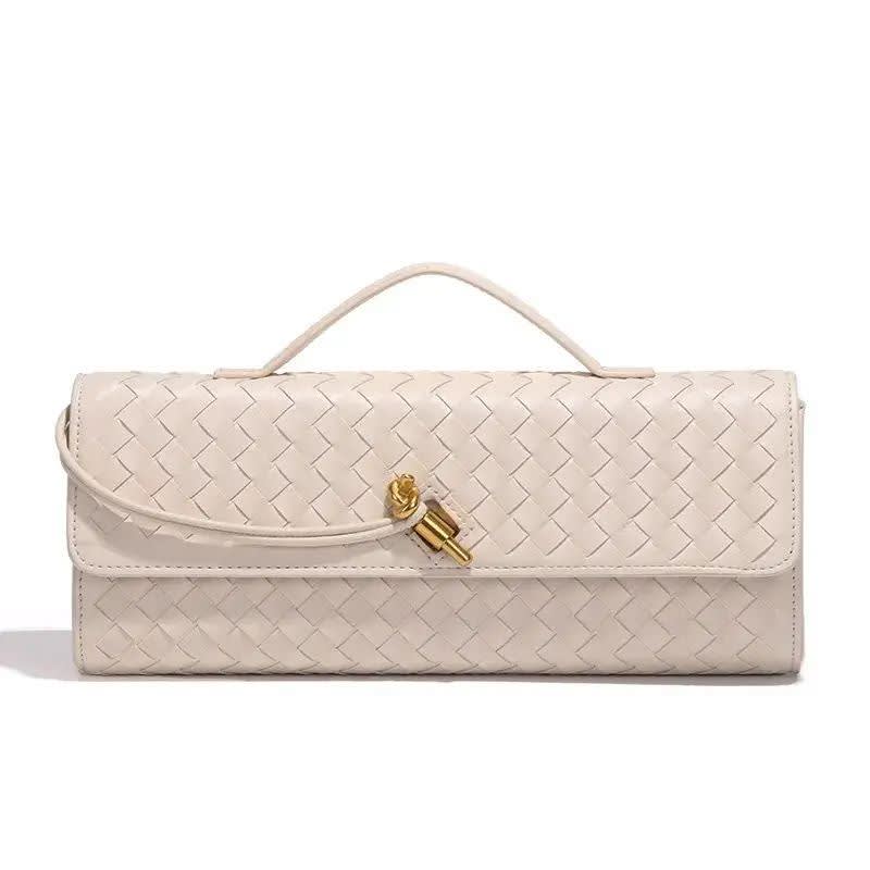 Bottega Veneta Andiamo White Clutch Bag-0