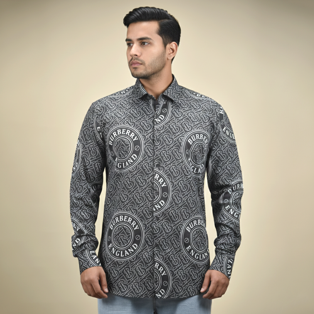 Burberry Black Premium Quality Shirt-1