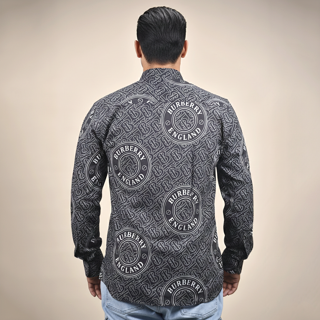 Burberry Black Premium Quality Shirt-3