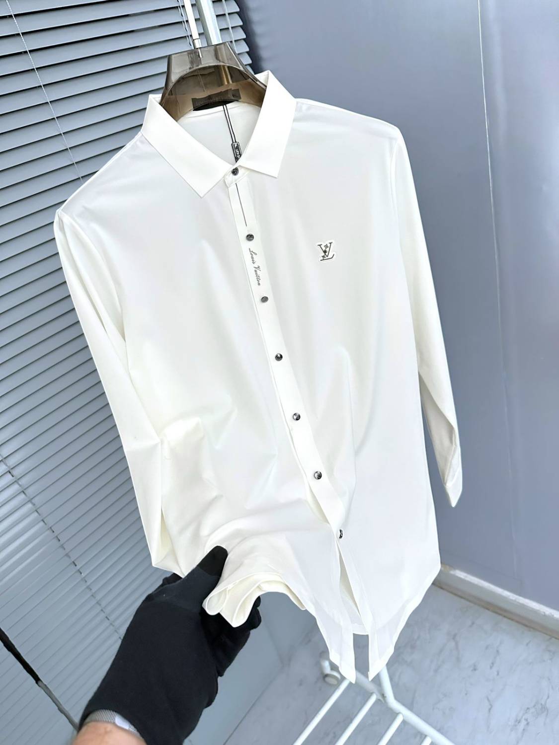 Louis Vuitton Monogram White Premium Cotton Shirt-4