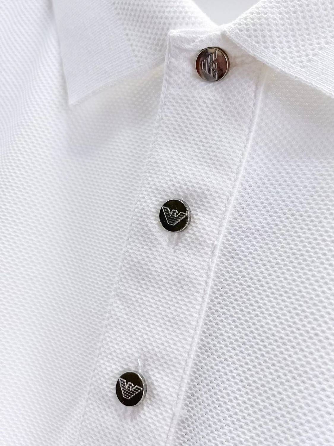 Emporio Armani White Cotton T-Shirt-4