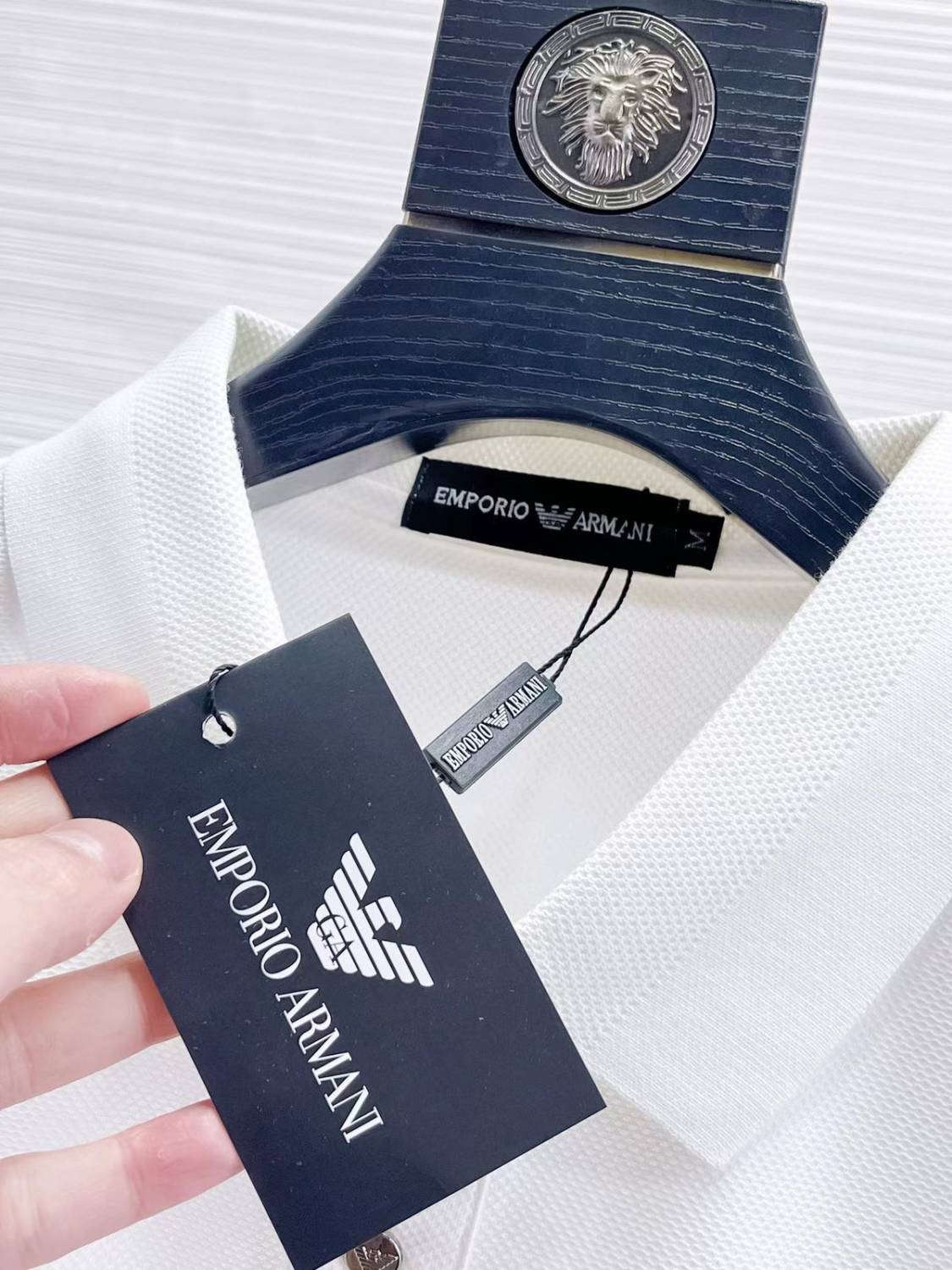 Emporio Armani White Cotton T-Shirt-5