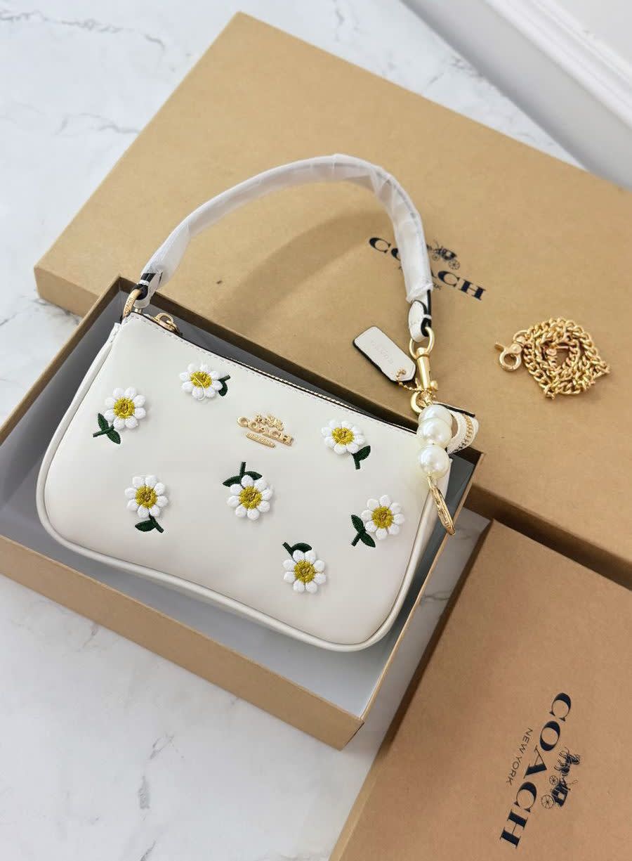 Coach Pearl Edition White Shoulder Bag-0