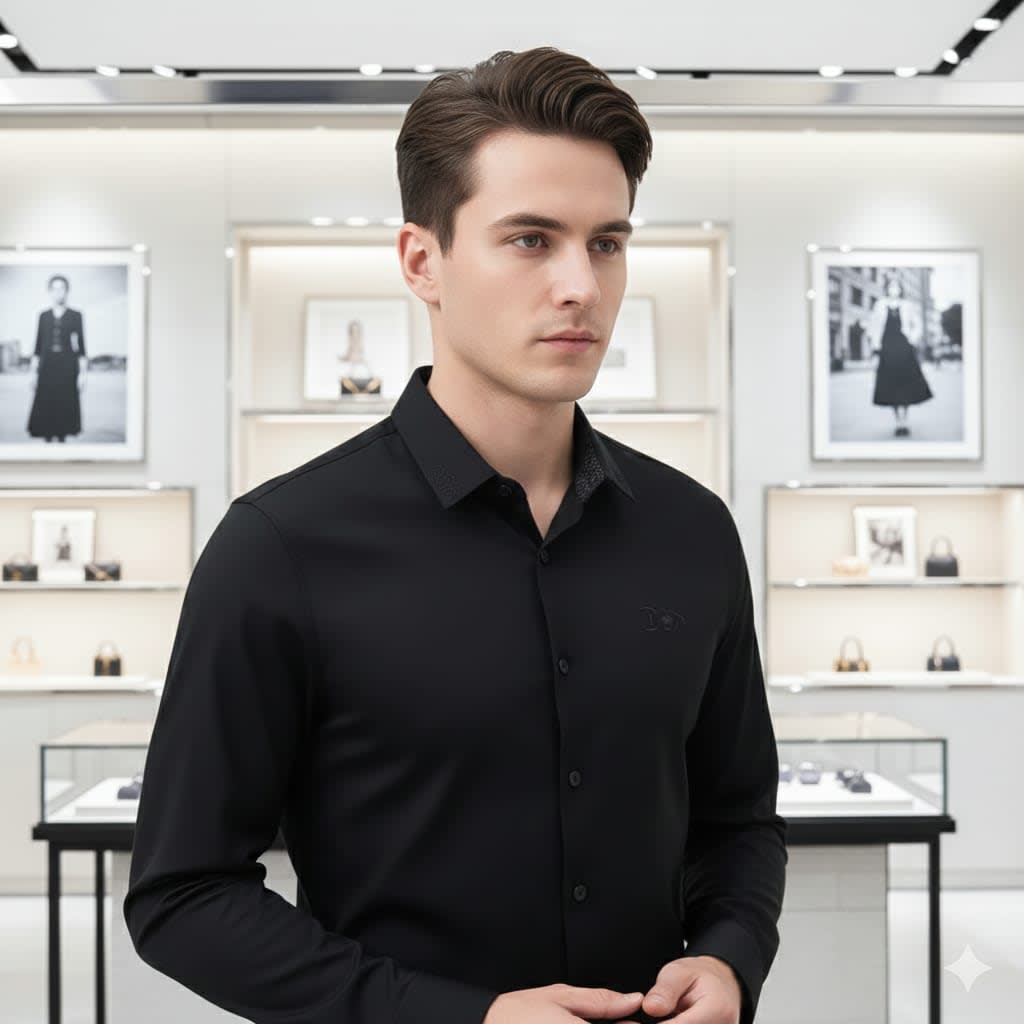 Dior Black Premium Quality Shirt-3