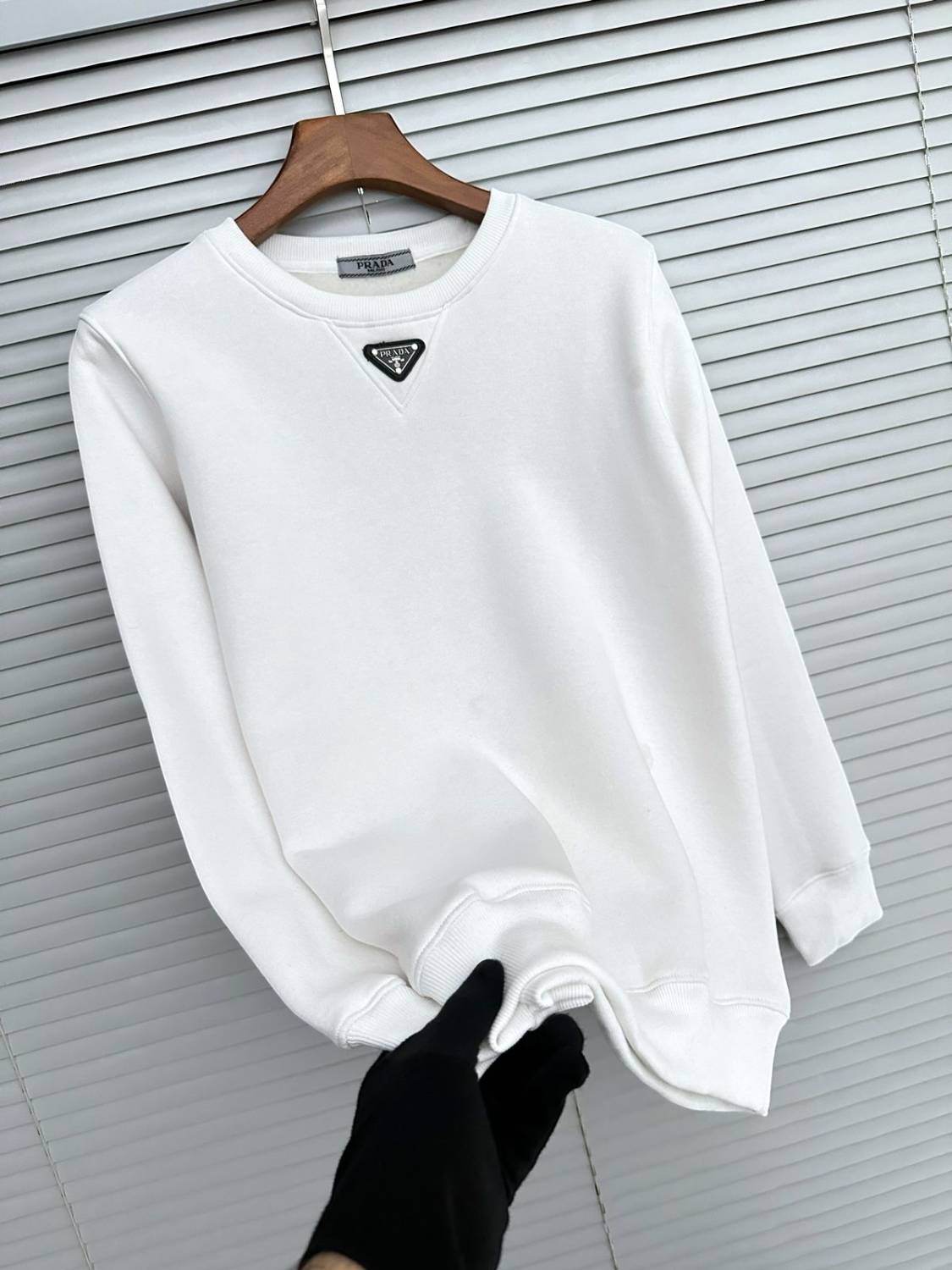 Prada White Premium Quality Sweatshirt-0