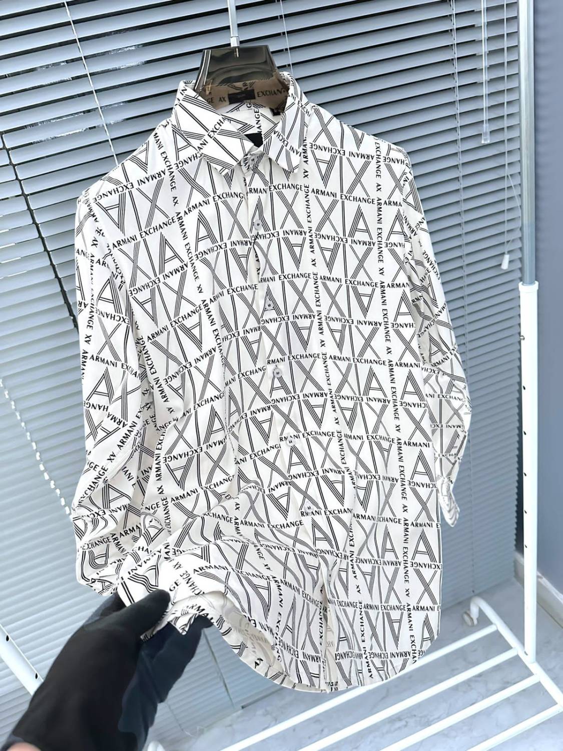 Armani Exchange White Premium Quality Cotton Shirt-1