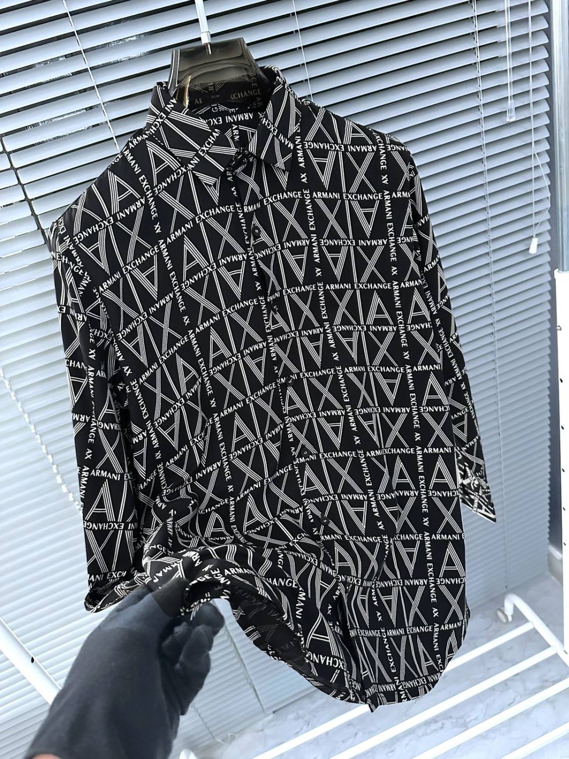 Armani Exchange Black Premium Quality Cotton Shirt-2