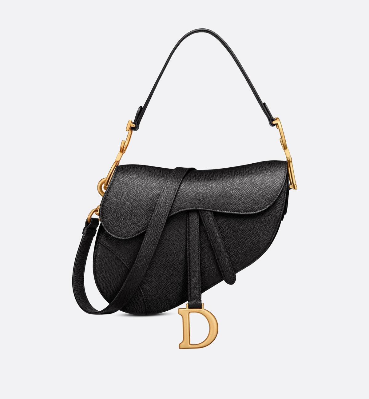Dior Signature Black Saddle Handbag-0