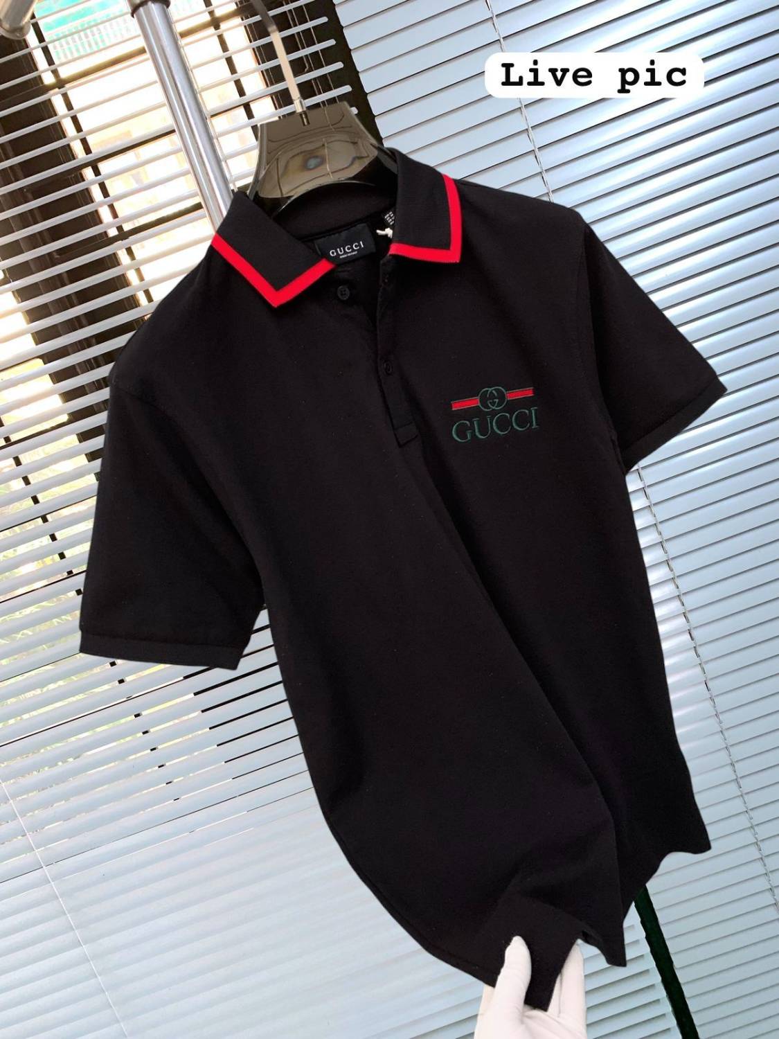 Gucci Black Premium Quality Polo T-shirt-2