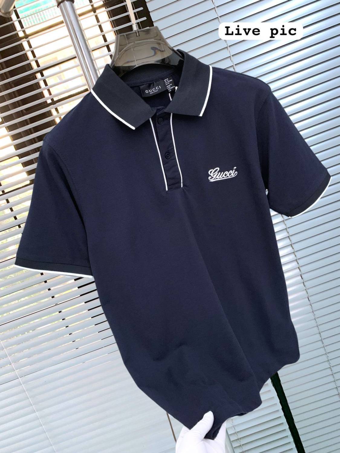 Gucci Blue Premium Quality Polo T-shirt-2