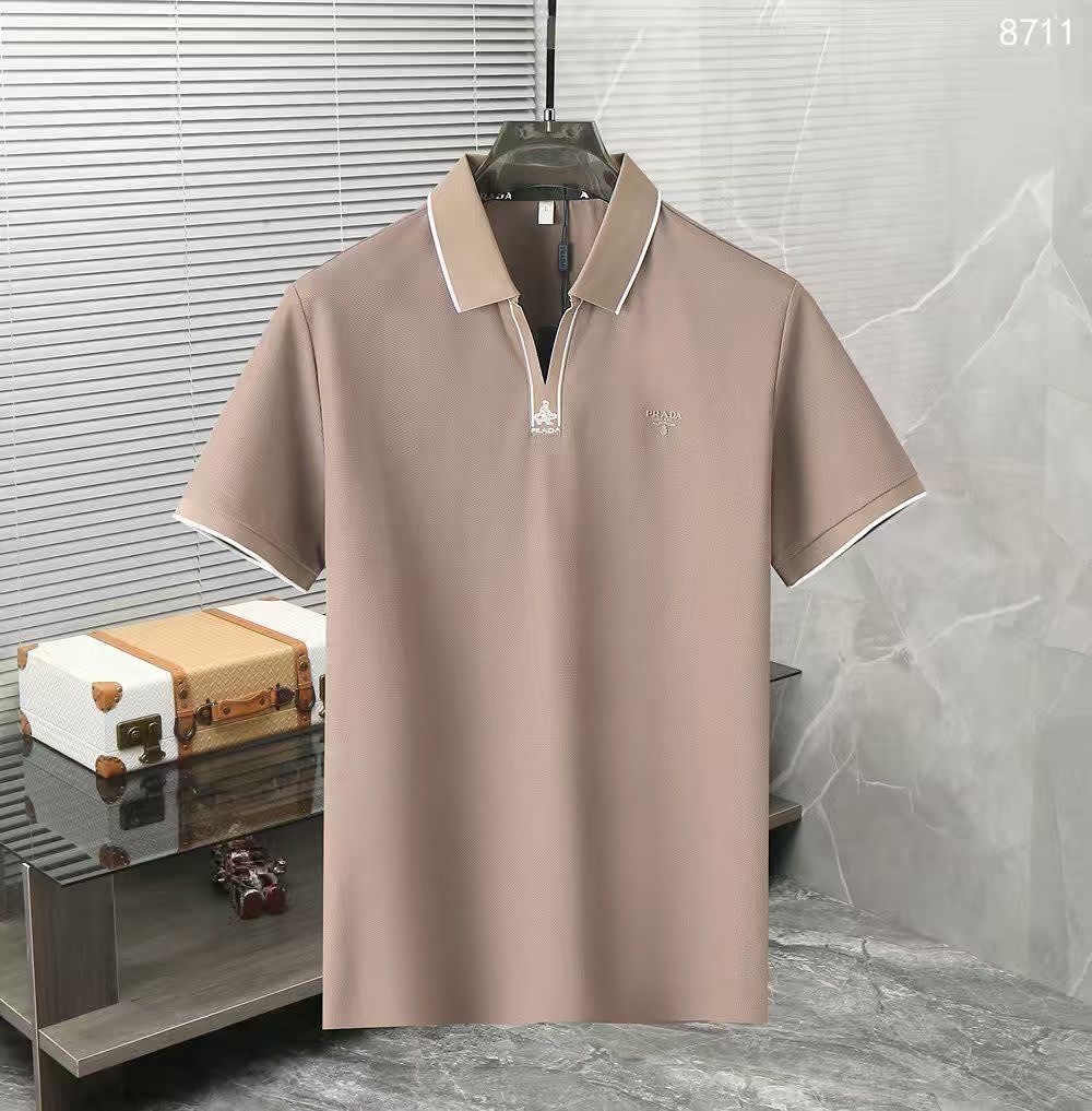 Prada Peach Premium Quality Polo T-shirt-0