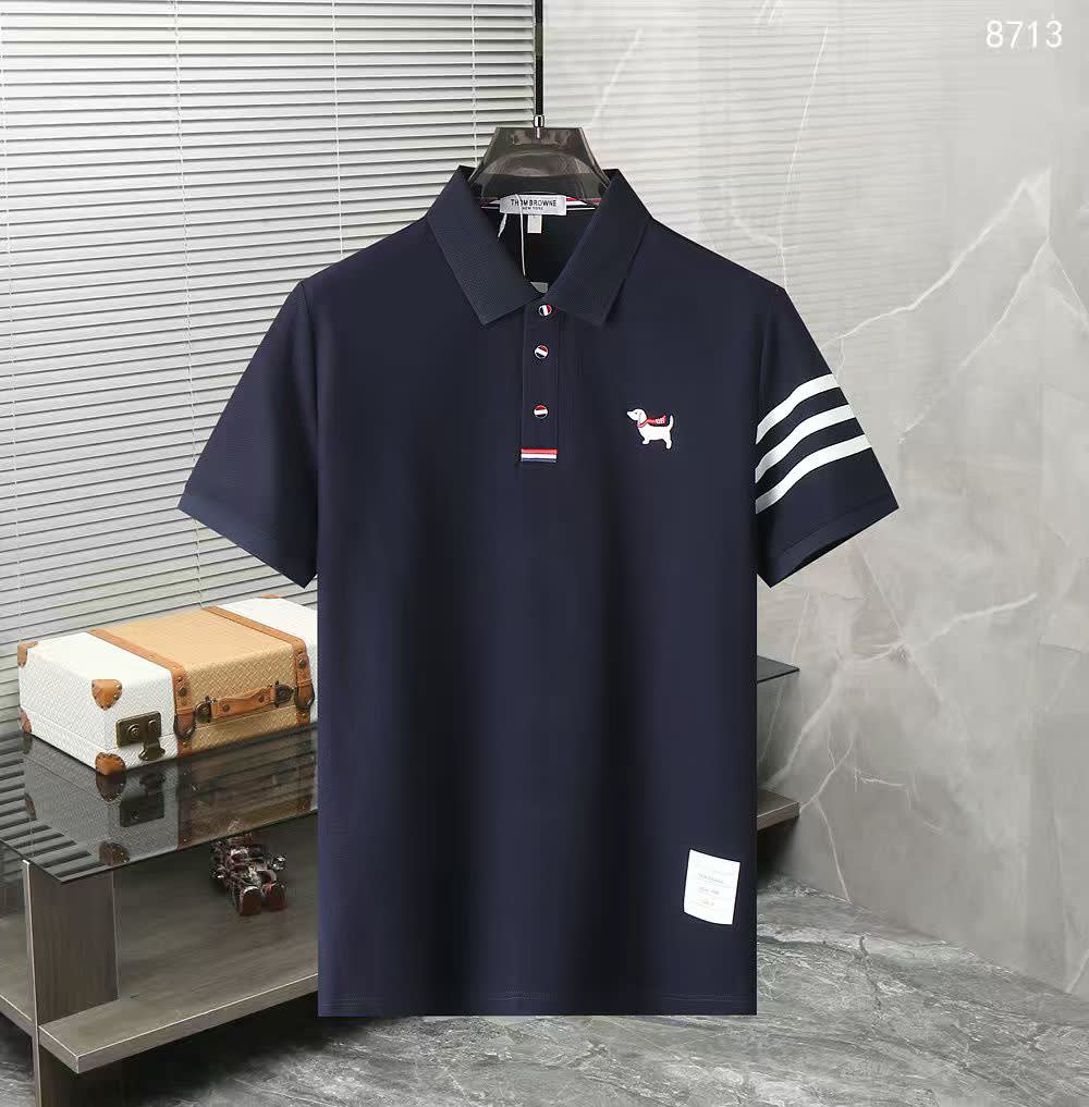 Thom Browne Blue Premium Quality T-shirt-0