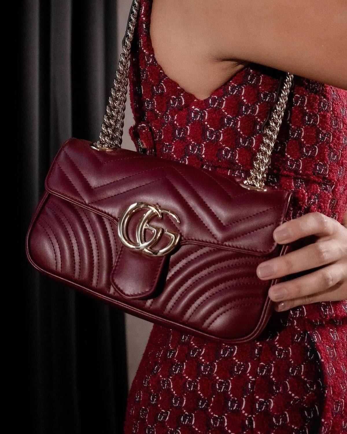 Gucci Marmont Red shoulder bag-2