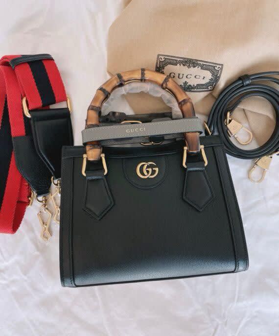 Gucci diana Bamboo Black shoulder bag-0
