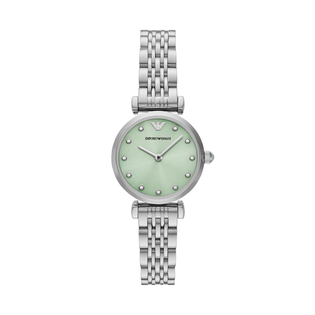 Women Quartz Green Dial Analog Stainless Steel Watch AR11667-4