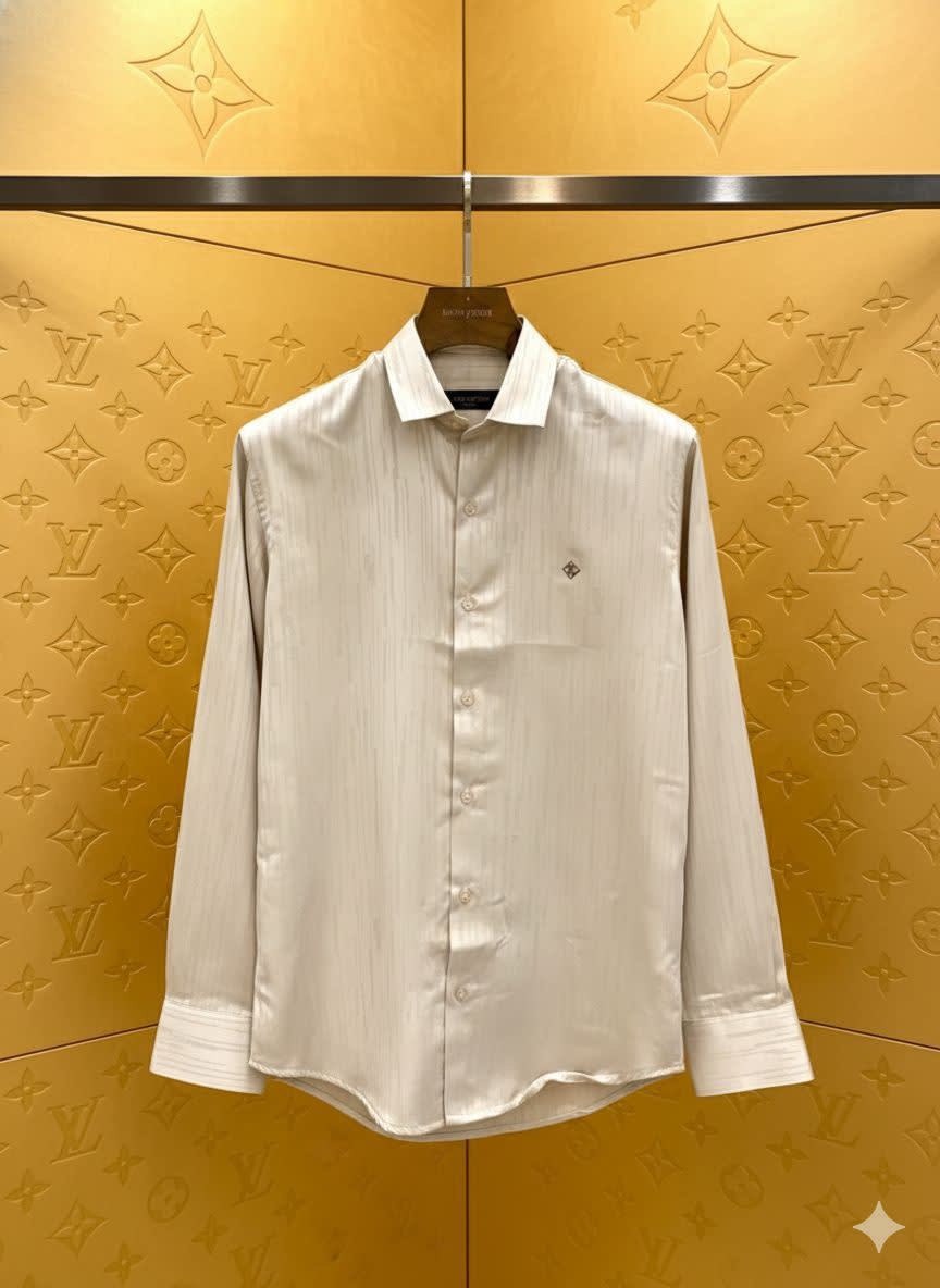 Louis Vuitton Monogram White Premium Cotton Shirt-0