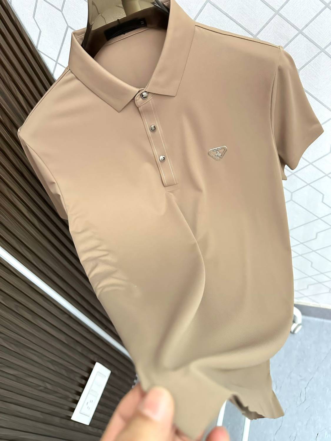 Prada Brown Premium Quality Polo T-shirt-1