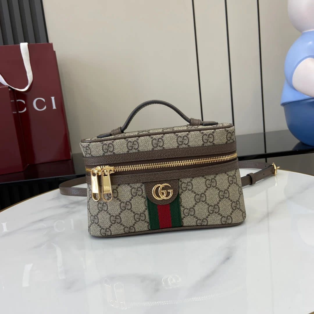 Gucci Ophidia Beige Vanity Shoulder Sling Bag-0