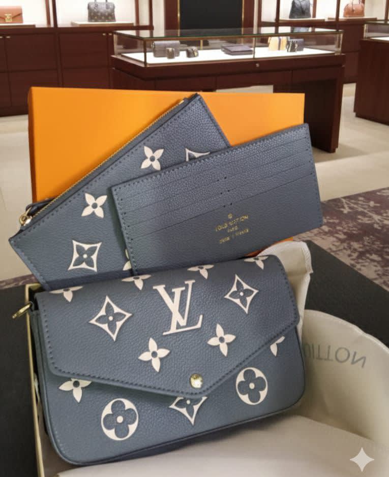 Louis Vuitton Felicie Black Shoulder Bag-0