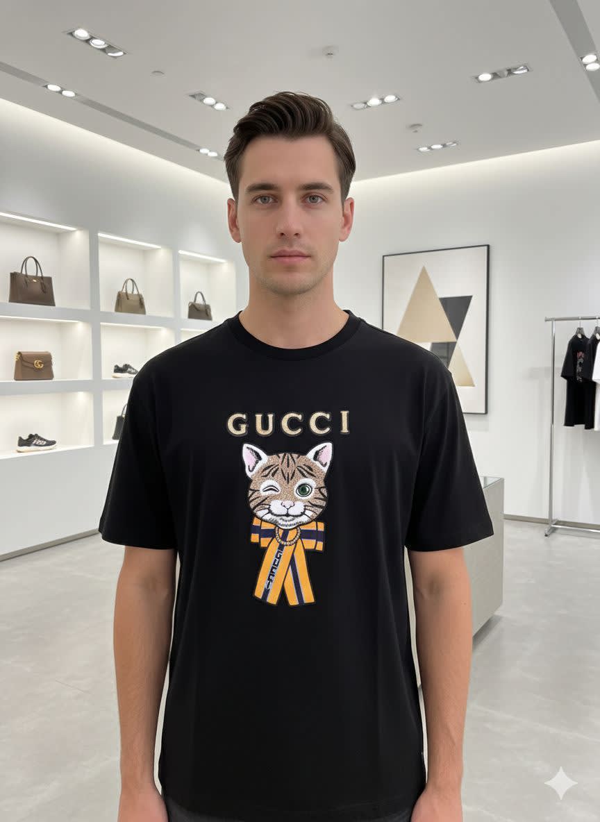Gucci Black Premium Quality Polo T-shirt-1