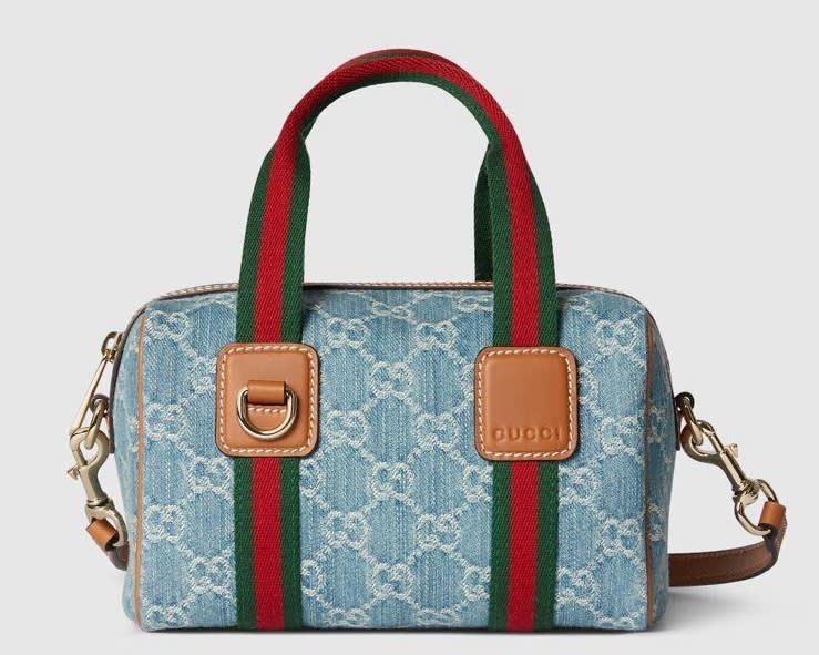 Gucci Mini Speedy Blue Handbag-0
