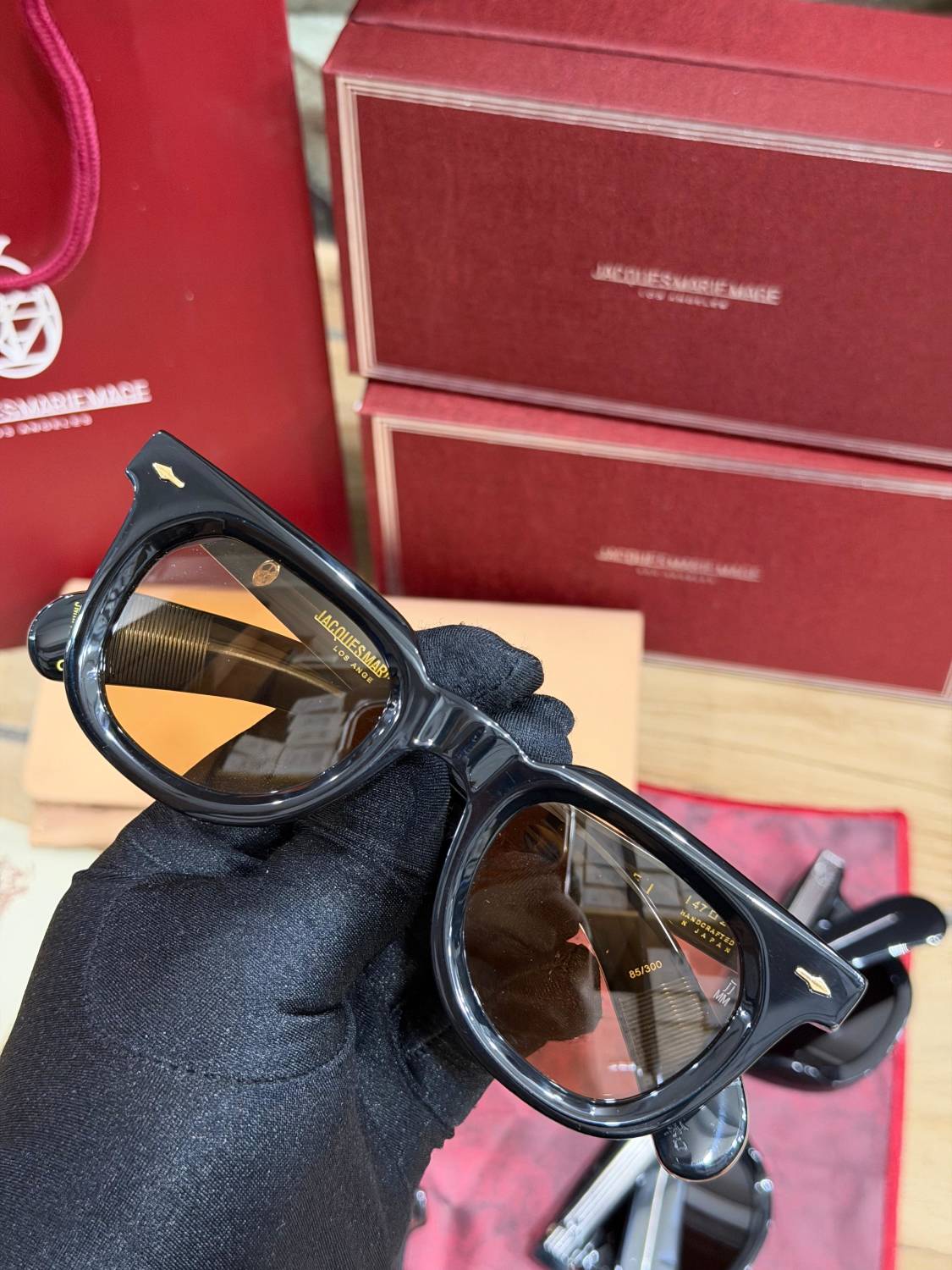 Jacques Marie Mage Brown Luxury Sunglasses-1