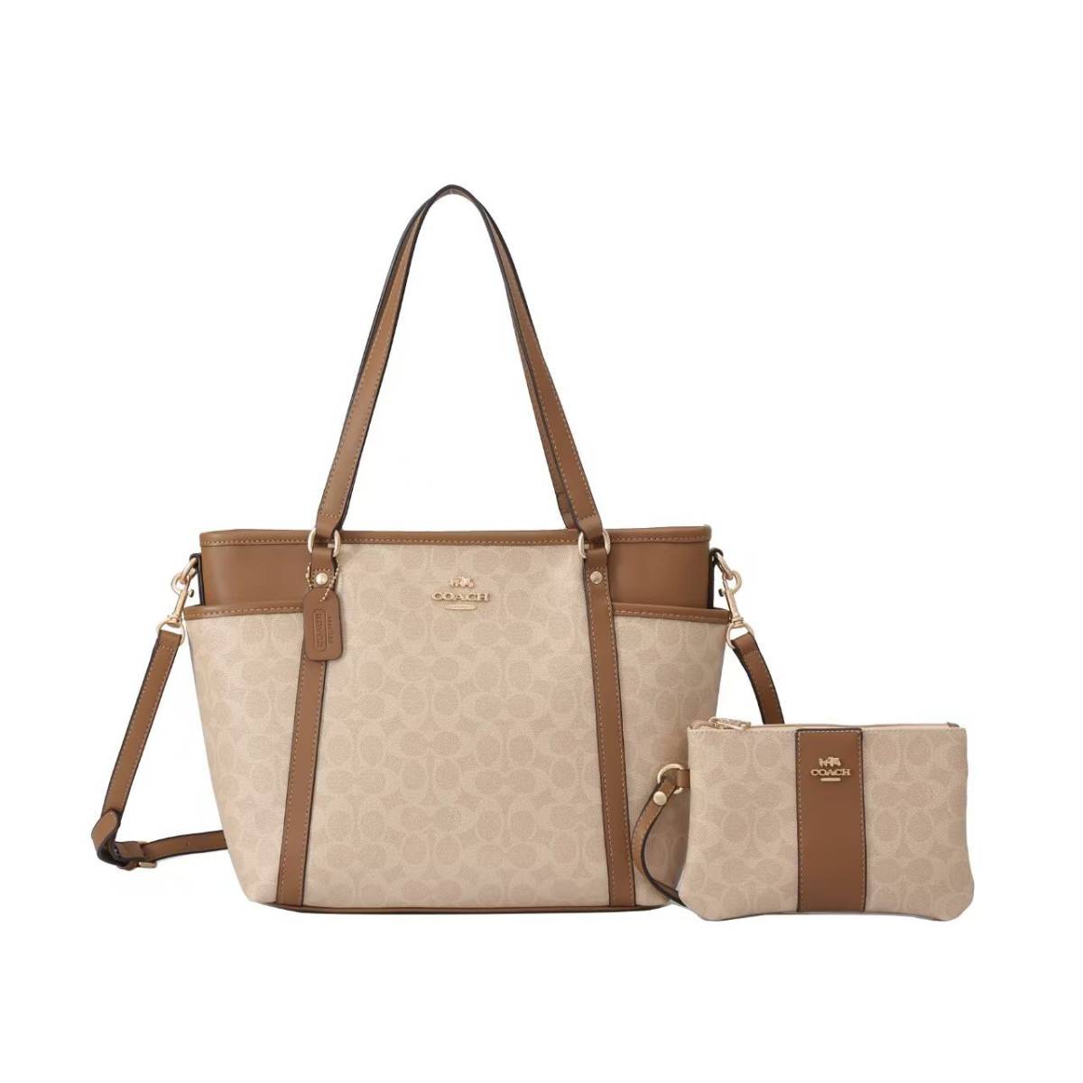 Coach Pearl Edition Beige Baby Tote Bag-0