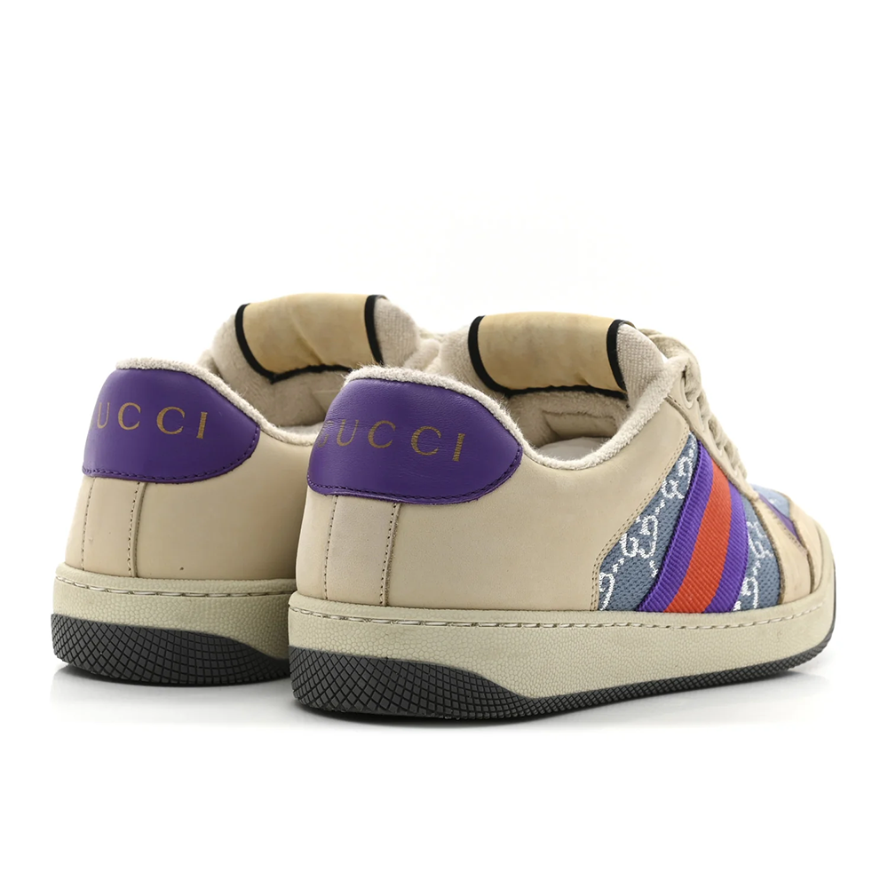 Gucci White Screener GG Sneakers-2