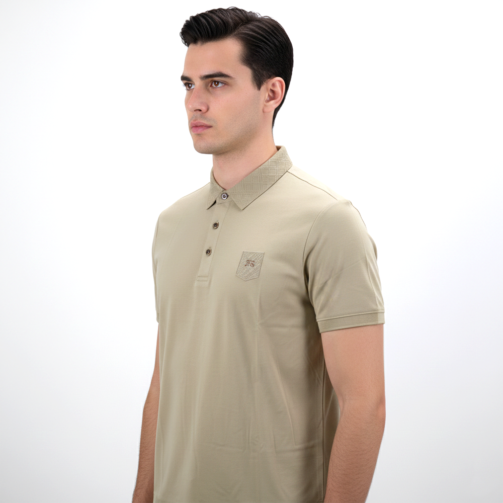 Burberry Brown Premium Quality Polo Tees-0