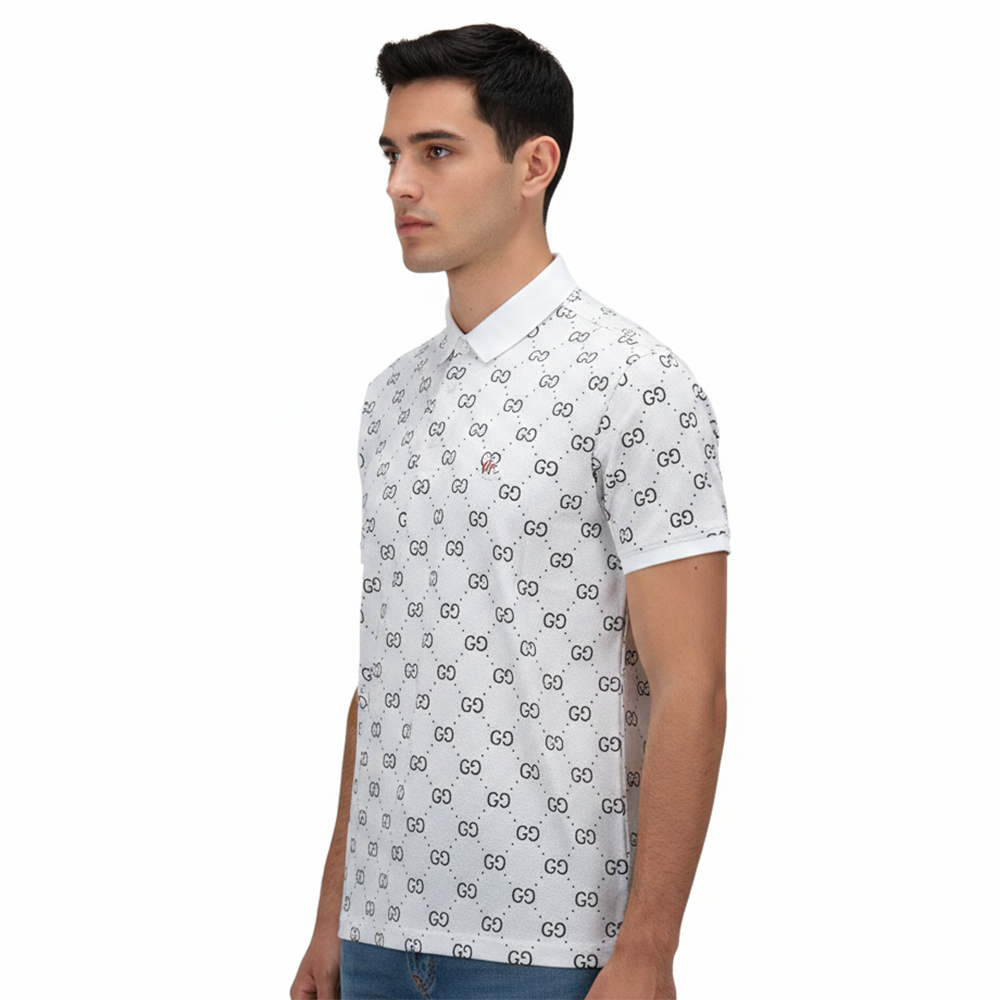 Gucci White Premium Quality Polo Tees-0