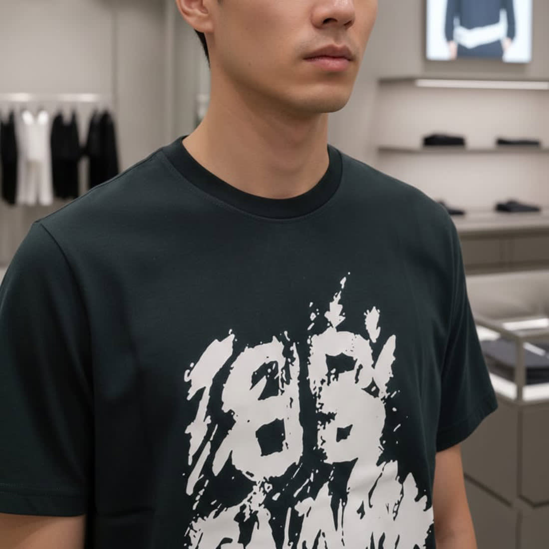 Balenciaga Green Premium Quality T-shirt-3