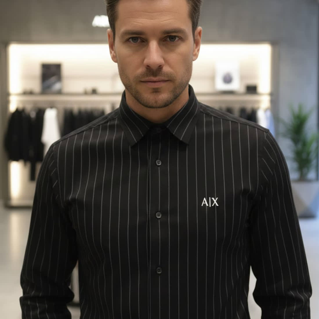 Armani Exchange Black Premium Quality Shirt-0