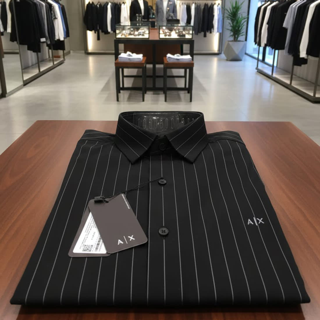 Armani Exchange Black Premium Quality Shirt-3