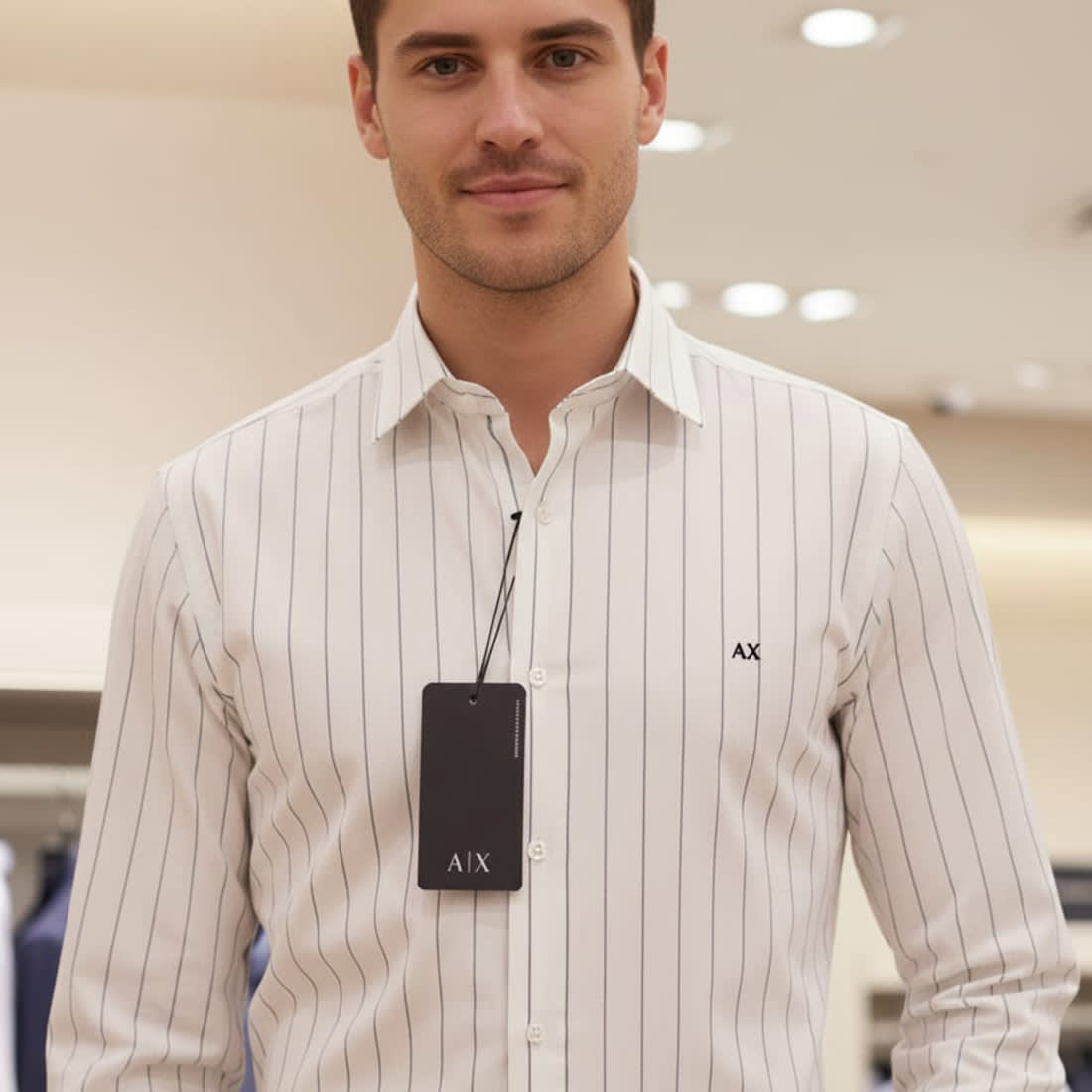 Armani Exchange White Premium Quality Shirt-0