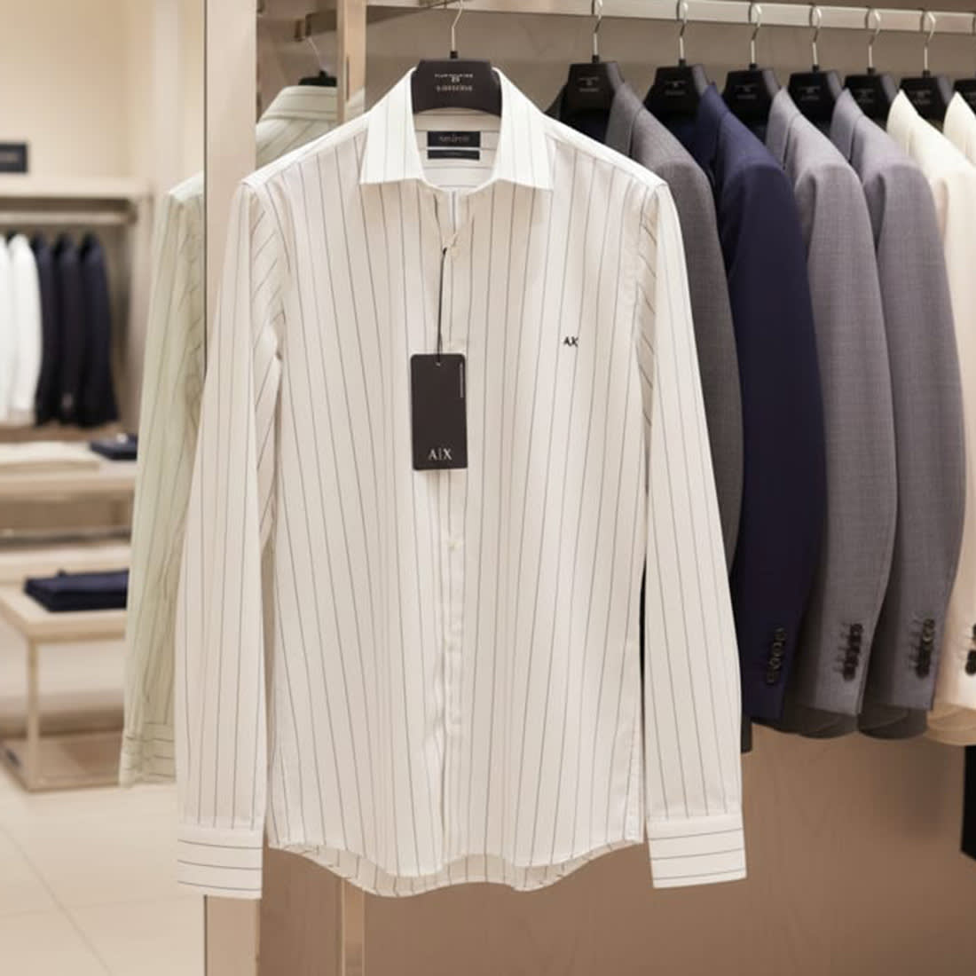 Armani Exchange White Premium Quality Shirt-1