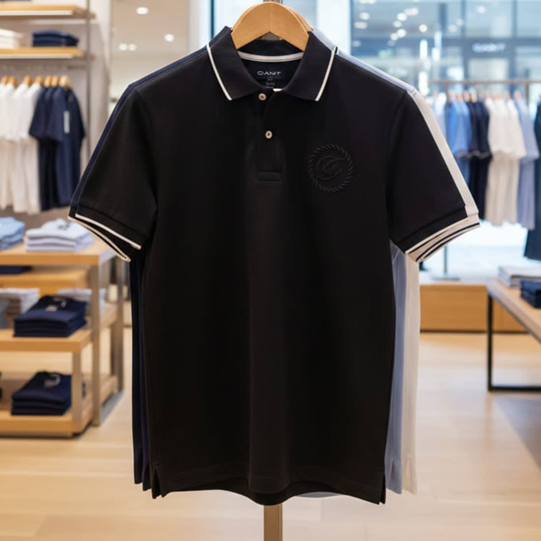 Gant Black Premium Quality T-shirt-1
