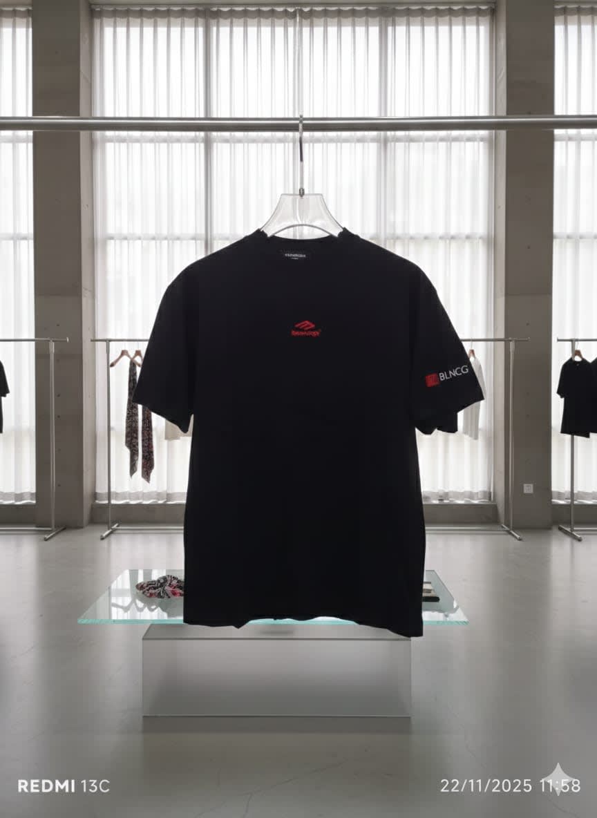 Balenciaga Black Premium Quality Baggy Fit T-shirt-1