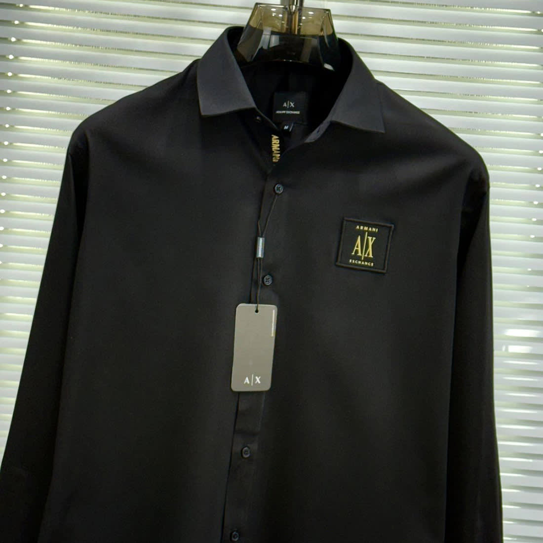 Armani Exchange Black Premium Quality Cotton Shirt-0