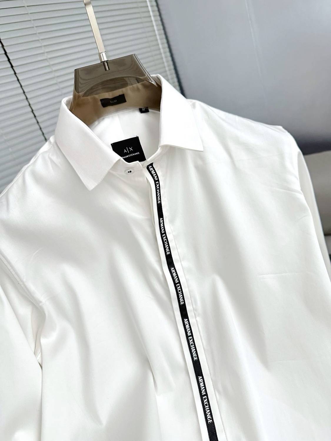 Armani Exchange White Premium Quality Cotton Shirt-4