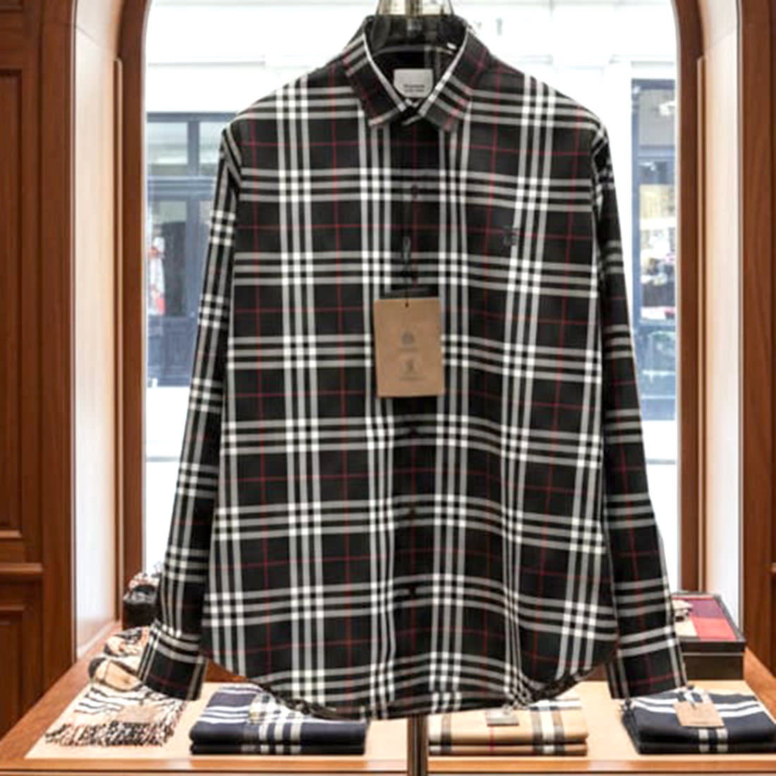 Burberry Black Check Premium Quality Shirt-0