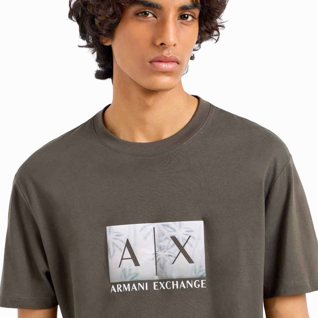 Armani Exchange Brown Premium Quality T-shirt-1